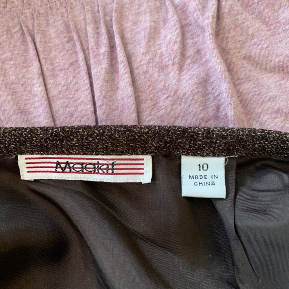 Maakif asymmetric fringed fully lined skirt. Worn once - Picture 3 of 4